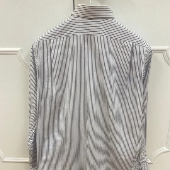 POLO Ralph Lauren dress shirt Size 15 1/2-34 regent classic fit Blue Stripe - Picture 2 of 9